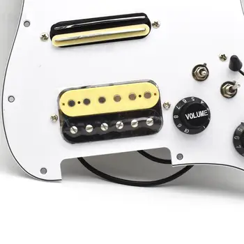 SSH Elektro Gitar Pickguard Pickup Singlecut Kablo Yüklü Kablolu Çift Bobin Gitar Seçim Guard Scratchplate Meclisi 2