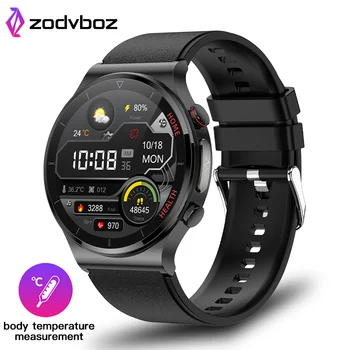 ZODVBOZ EKG + PPG Akıllı İzle Erkekler Lazer Tedavisi Vücut Sıcaklığı Kalp Hızı Kan Basıncı IP68 Su Geçirmez Smartwatch Xiaomi