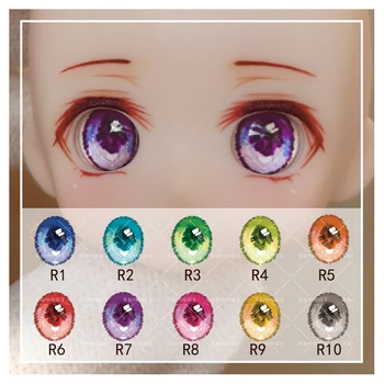 BJD gözler 10mm-24mm bebek basınç gözler karikatür gözler için 1/8 1/6 1/4 1/3 BJD SD bebek gözbebekleri bebek aksesuarları gözler bebekler için
