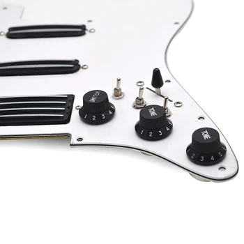 SSH Yüksek Çıkış Yüklü Kablolu Scratchplate Bobin Bölme 2 Mini Humbucker Bobin Pickup Elektro Gitar Pickguard 3