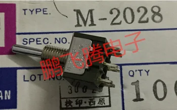 1 ADET Japonya NKK M-2028 minyatür geçiş anahtarı 6-foot 3 dişli sallayarak kafa rocker anahtarı çift kendini sıfırlama 2
