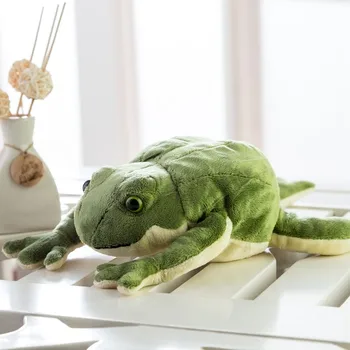 Doldurulmuş Yumuşak peluş oyuncak Hayvan Bebek Çocuklar için Bebek Kurbağa, Küçük / Büyük 0