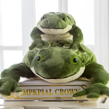 Doldurulmuş Yumuşak peluş oyuncak Hayvan Bebek Çocuklar için Bebek Kurbağa, Küçük / Büyük 1