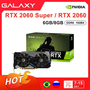 GALAXY YENİ RTX2060 Süper 6G 8G 12G Grafik Kartı 2060 GDDR6 192 Bit 12NM ekran Kartları GPU Masaüstü CPU Pro RTX placa de video