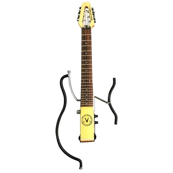Taşınabilir Kaplama Gitar Uygulama Boyun Elektro Gitar Akor Parmak Eğitmen Dilsiz Gitar Acemi Seyahat Gitar 0