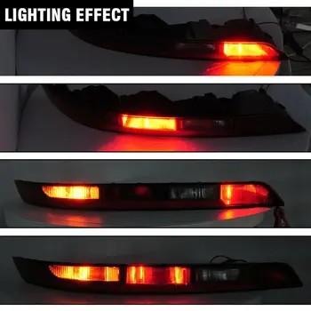 Araba Arka Tampon Kuyruk İşık Dönüş fren sinyal ışığı için LED Ampul ile Audi Q5 2018-2021 Arka Sinyal Lambası 80A945069A 80A945070A 2