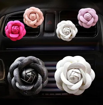 1 adet Araba parfüm aksesuarları hava çıkış klima araba parfüm Havalandırma klip Gül çiçek Araba-styling Parfüm Kadın Parfüm Orijinal