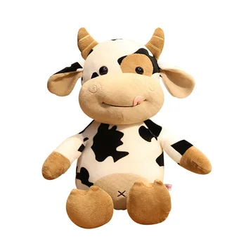 Sığır Süt İnek Peluş Sevimli peluş oyuncaklar Hediye Poduszka Jouet Enfant Dolması Bebek Pluszak Dekorasyon Chambre Bebe Kabarık Yastık