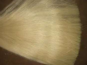 20 Hanks Beyaz Keman Yay saç 6 gram her hank 32 inç At Kuyruğu Saç 1