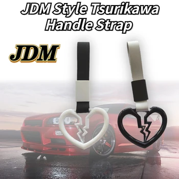 JDM Stil Tsurikawa Kolu Askısı Evrensel Ukiyo-e Araba İç Dekorasyon Kırık Kalp çekme halkası Jdm Araba İç Süsler