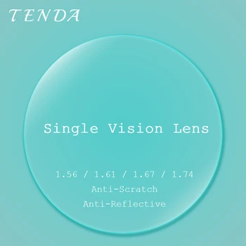 TendaGlasses 1.56 1.61 1.67 1.74 Tek Vizyon Süper İnce Lensler Anti Yansıtıcı Reçete Lens Optik Gözlük