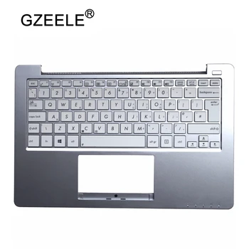 GZEELE Yeni ASUS X201 X202 X201E x202E Değiştirin İNGİLTERE Klavye Laptop Düzeni Topcase Konut Palmrest klavye çerçeve üst