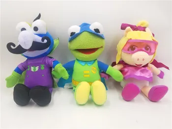 Muppets Bebekler Kermit & Gonzo & Miss Piggy Peluş Bebek Oyuncak 8 
