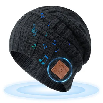 Unisex Bluetooth uyumlu Koşu Şapkası, Bluetooth Bere, 5.0 HD Stereo Bere Kulaklık, Kış Şapka, Elektronik Hediyeler 0