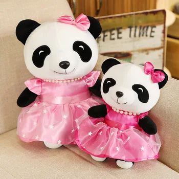 Kawaii Dantel İpliği Etek Panda Bebek peluş oyuncaklar мэкие изрушки Bebek Kucaklama Ayı Çocuk Kız Arkadaşı Patlayıcı Modelleri Hediyeler Ev Yaşam