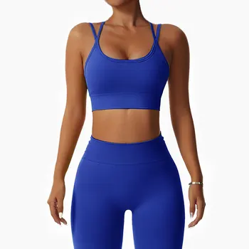 Yoga Seti Kadın Spor Giyim Spor Seti Spor egzersiz kıyafetleri Kadınlar İçin Spor Setleri Bayan Kıyafetler Spor Sutyeni Tayt Eşofman 2