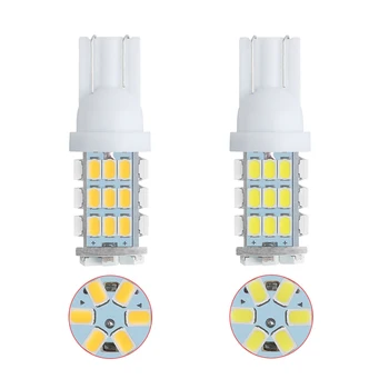 2 ADET T10 W5W LED ampuller 1206 42SMD otomatik plaka okuma lambası dönüş yan ışık süper parlak 7000K beyaz mavi 12V 2