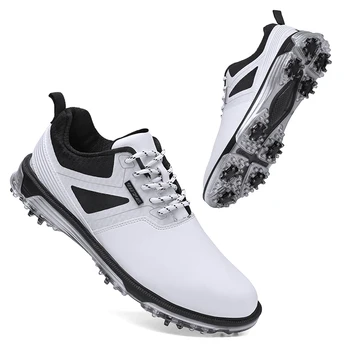 Profesyonel Golf Ayakkabıları Erkekler için Rahat Açık Spikeless Golf Eğitim Sneakers Erkekler için